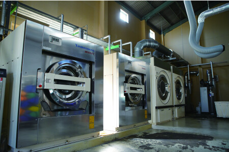 自社タオル工場🍃営業後の大量のタオルを洗濯してくれます🎵