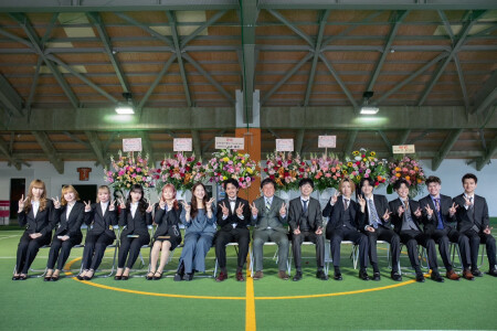 入社式で同期と♡みんながいるから頑張れる！！