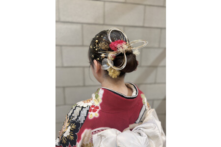 成人式の着付けなども♪