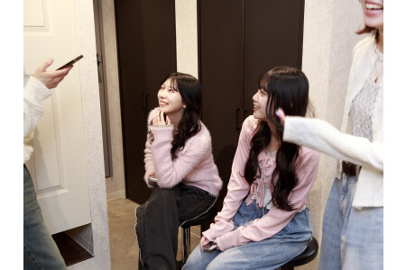 休憩中に休日の報告会♪