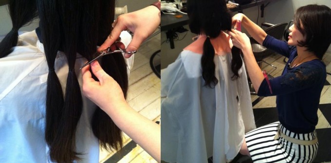 へアドネーションの散髪風景