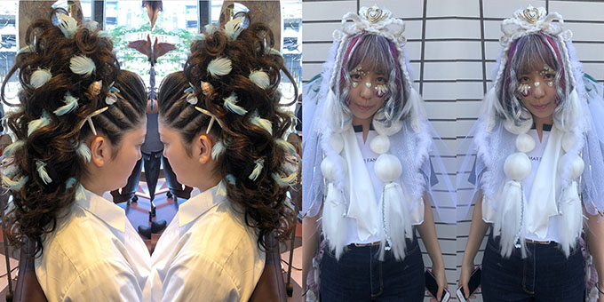 ぬいぐるみや般若の面 船の模型など 盛り髪はいつも刺激的 盛り髪師glitz マチャコさんが作るヘアとは リクエストqjナビ 特集 キャリアアップ Page 2