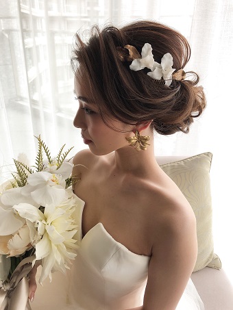 結婚式のアレンジに新定番 人気スタイリスト4人が紹介する21年のウエディングヘアトレンド リクエストqjナビ 特集 キャリアアップ Page 2